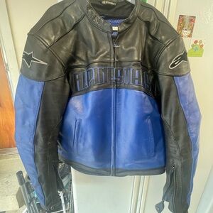 Alpine Leather Motorcycle Jacket (XL)**